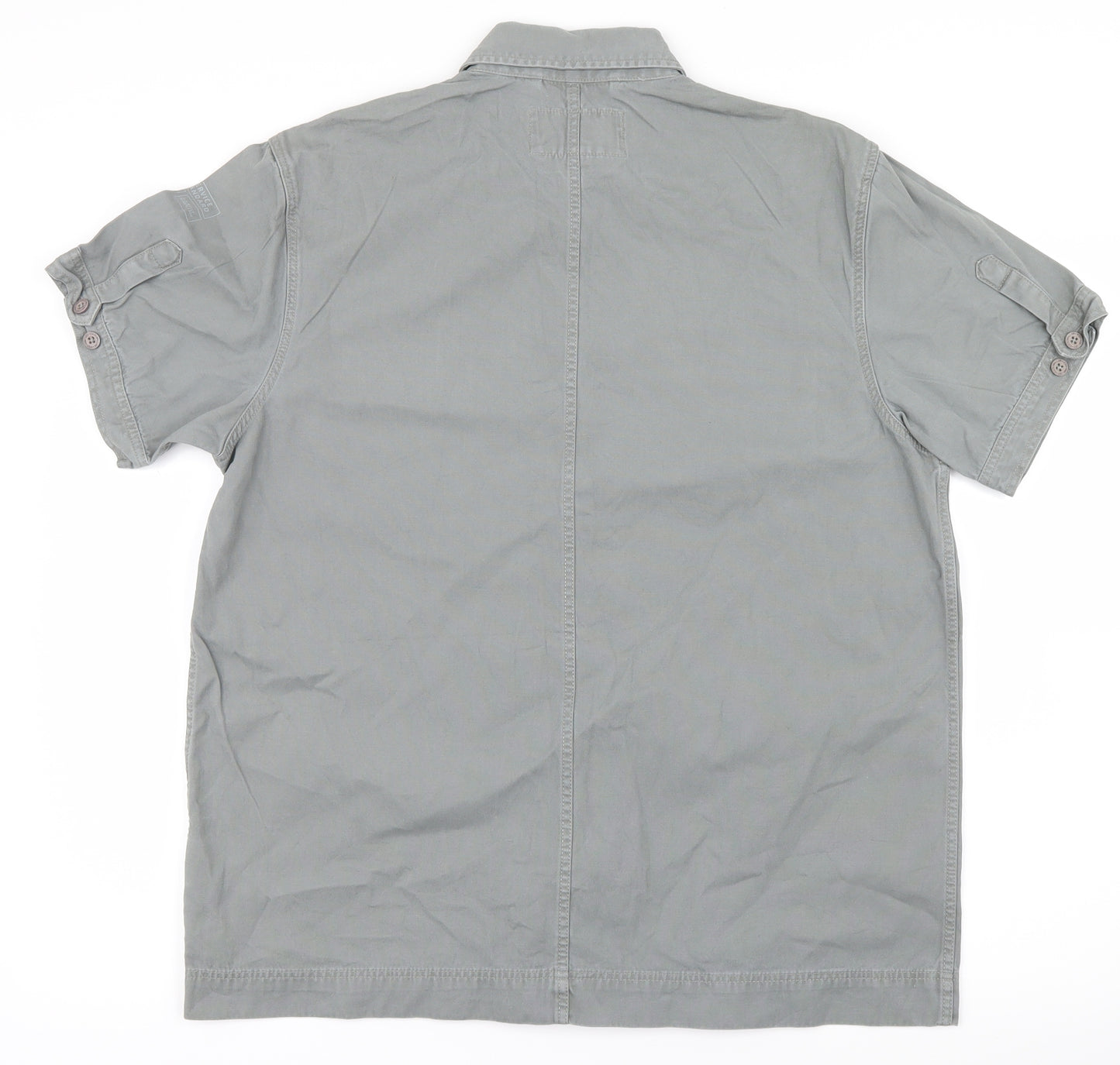 CAT Mens Grey    Button-Up Size S