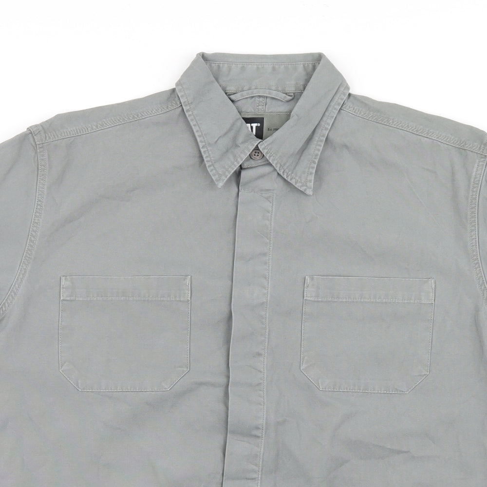 CAT Mens Grey    Button-Up Size S