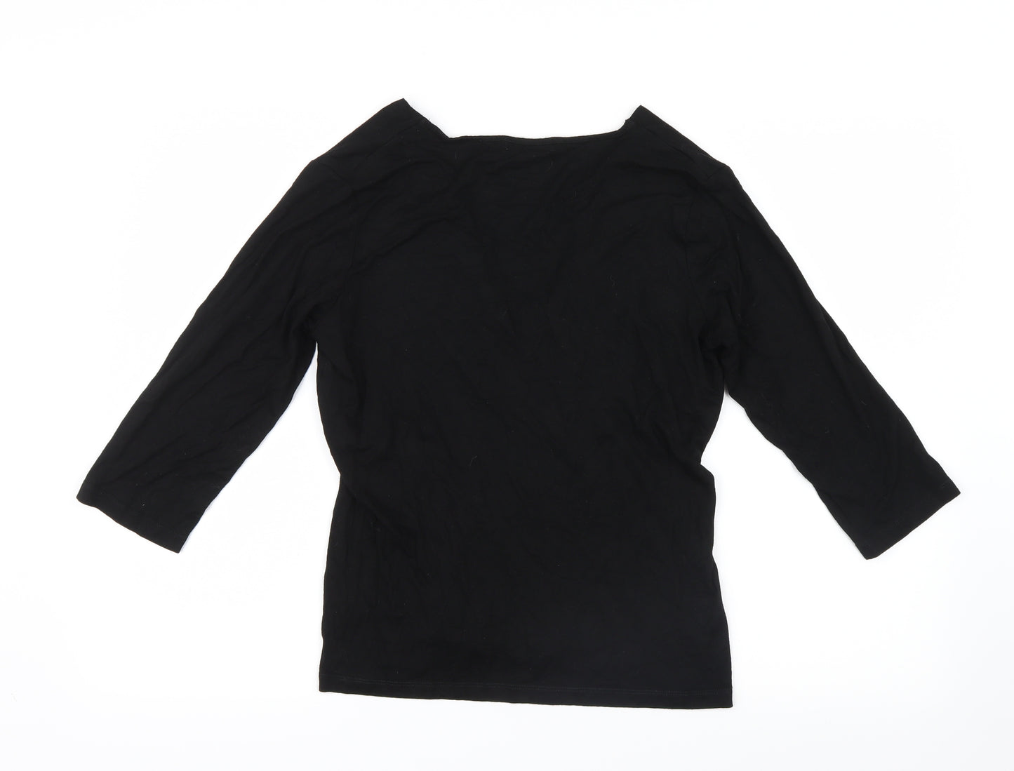 George Womens Black   Basic T-Shirt Size 16  - Lace detail