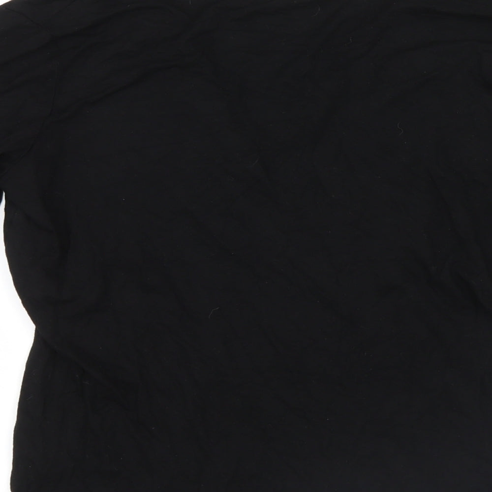 George Womens Black   Basic T-Shirt Size 16  - Lace detail