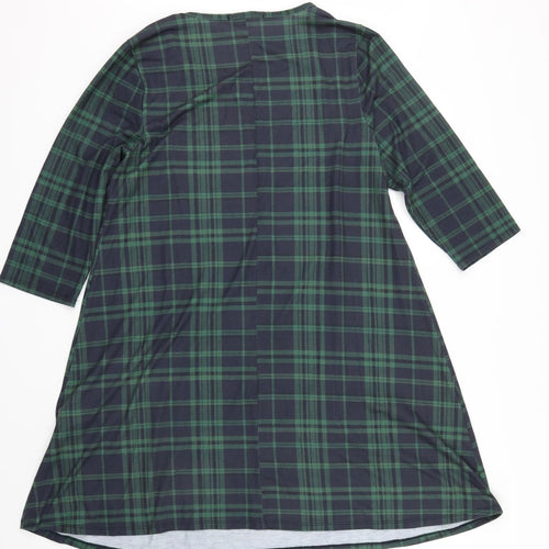 Capsule Womens Blue Check  Shirt Dress  Size 16