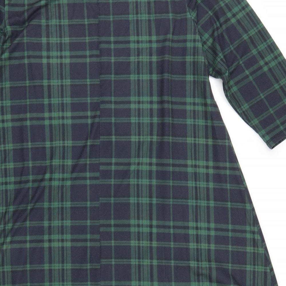 Capsule Womens Blue Check  Shirt Dress  Size 16