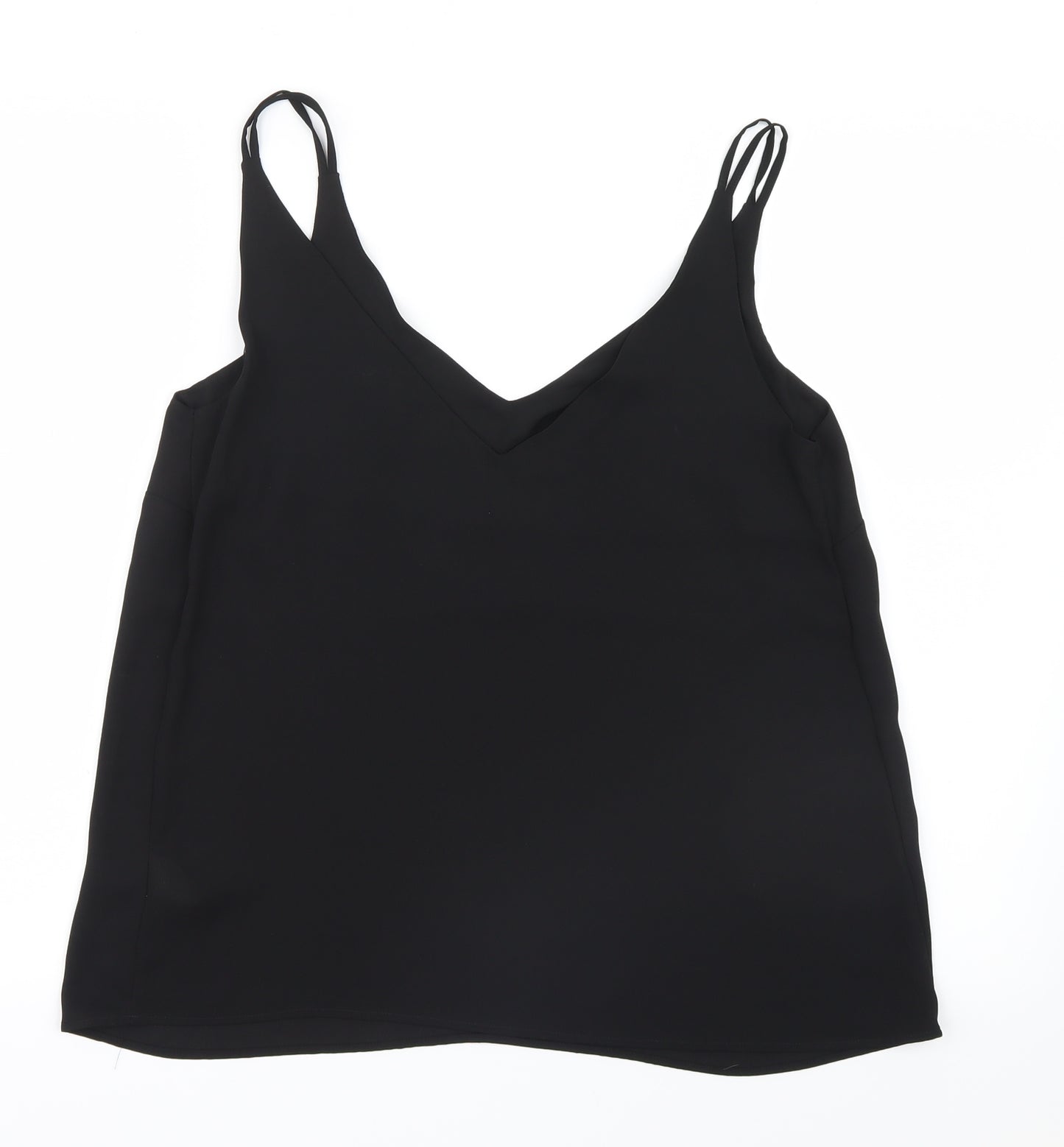Matalan Womens Black  Mesh Basic Blouse Size 12