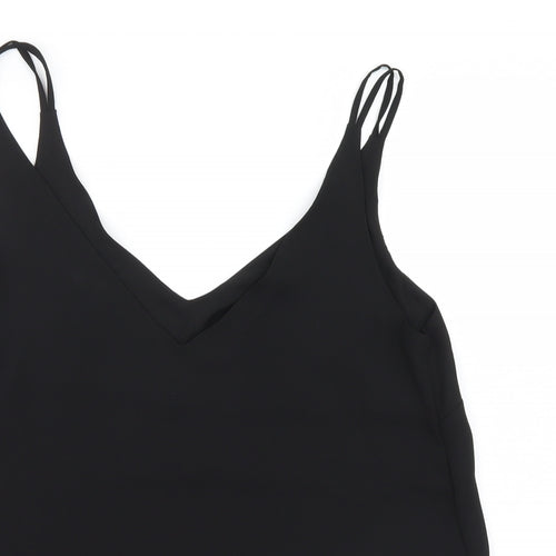 Matalan Womens Black  Mesh Basic Blouse Size 12
