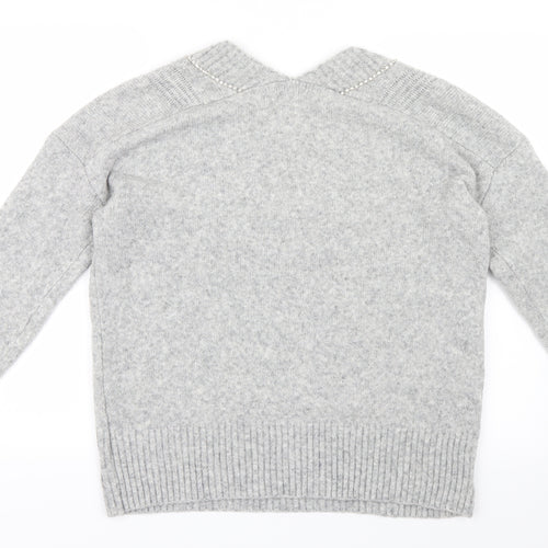 NEXT Womens Grey  Knit Pullover Jumper Size M