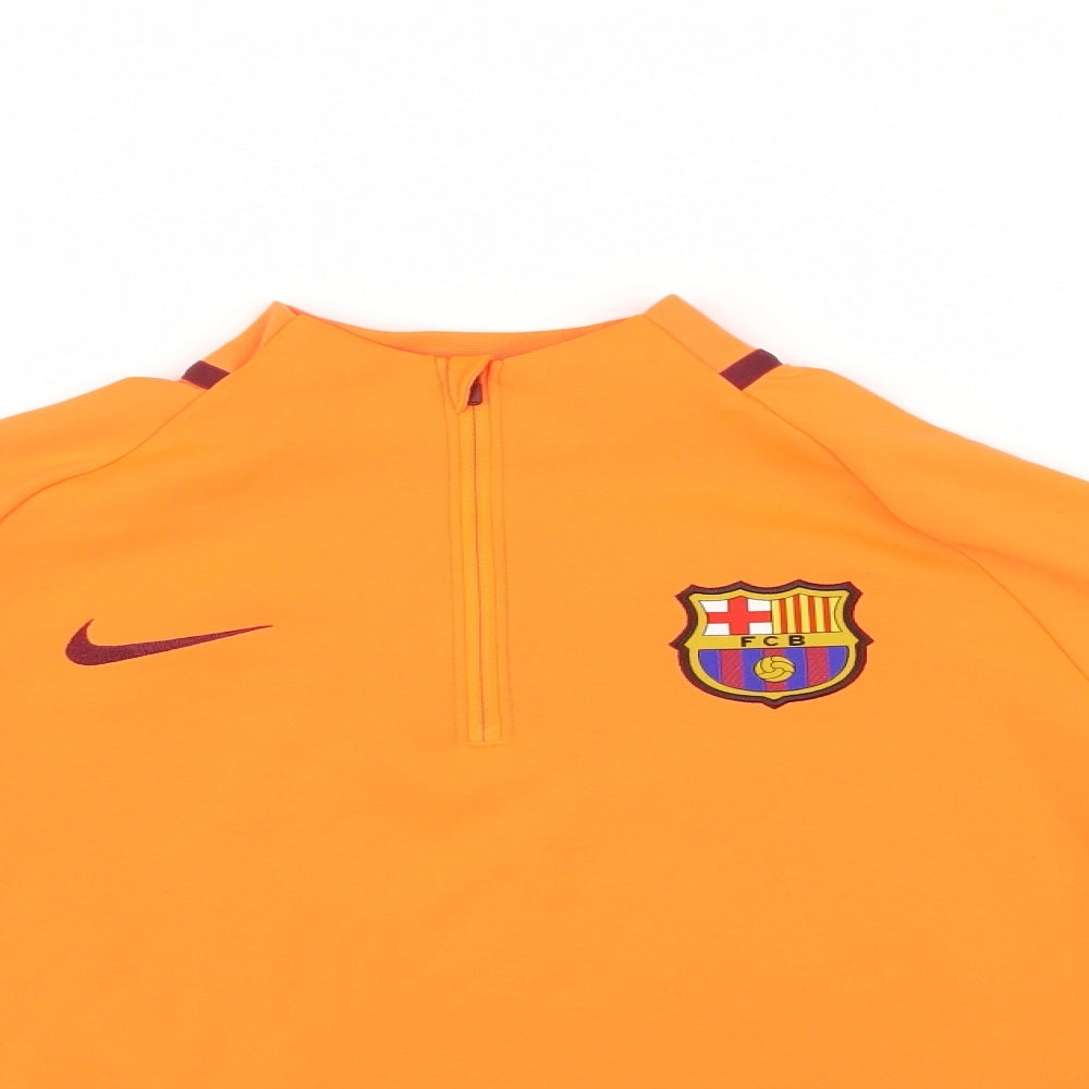 Nike Boys Orange   Basic Casual Size 12-13 Years  - Barcelona FC