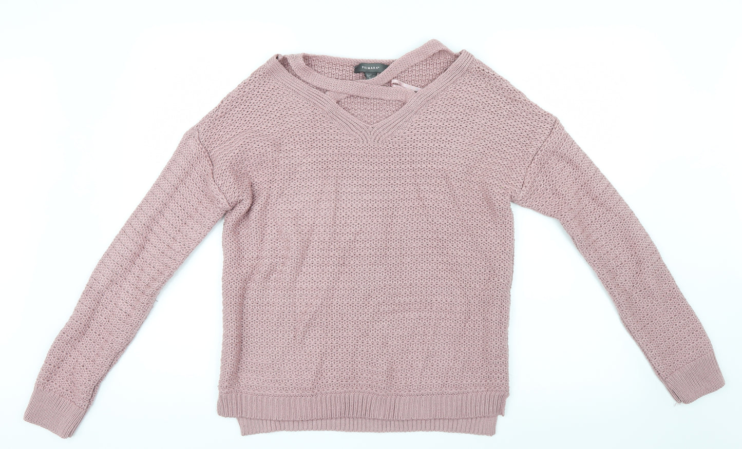 Primark Womens Pink  Knit Pullover Jumper Size 6
