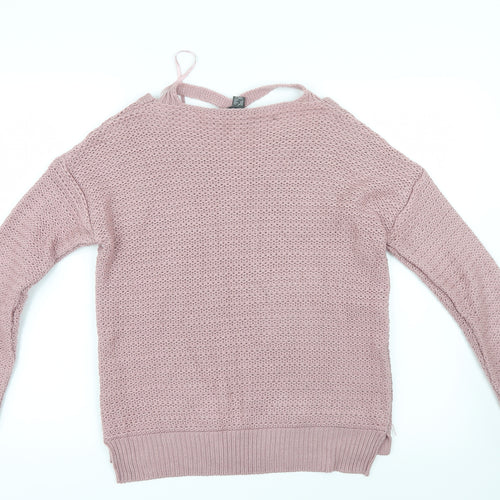 Primark Womens Pink  Knit Pullover Jumper Size 6