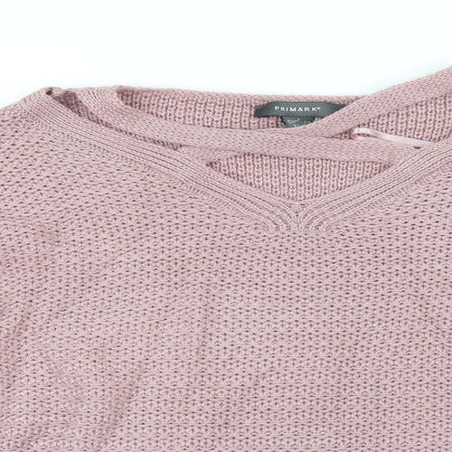 Primark Womens Pink  Knit Pullover Jumper Size 6