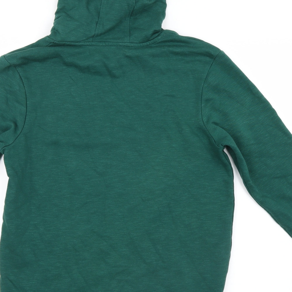 George Boys Green  Knit Pullover Hoodie Size 13-14 Years