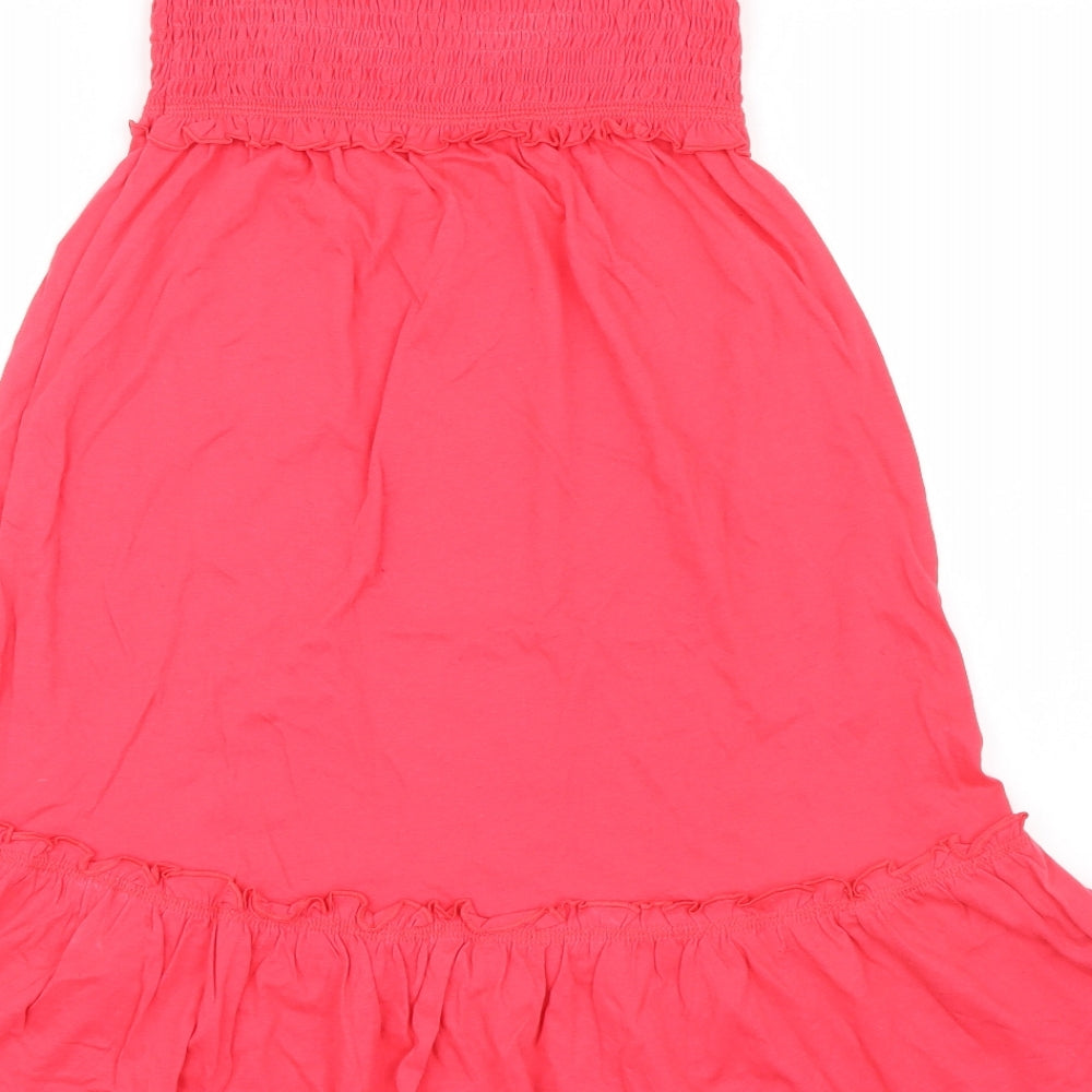 Papaya Beach Womens Pink   Shirt Dress  Size 8  - Beach