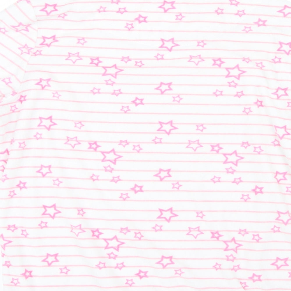 Tu  Womens Pink Geometric  Top Pyjama Top Size 12  - Stars