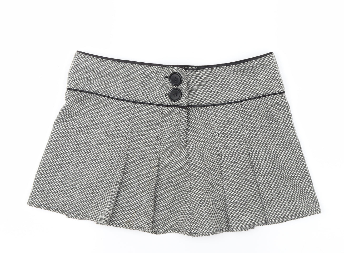 Topshop Womens Grey   Mini Skirt Size 10