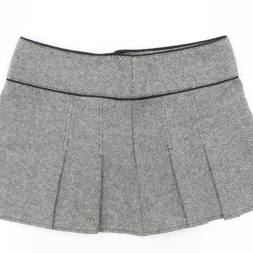 Topshop Womens Grey   Mini Skirt Size 10