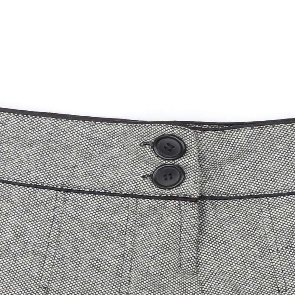 Topshop Womens Grey   Mini Skirt Size 10