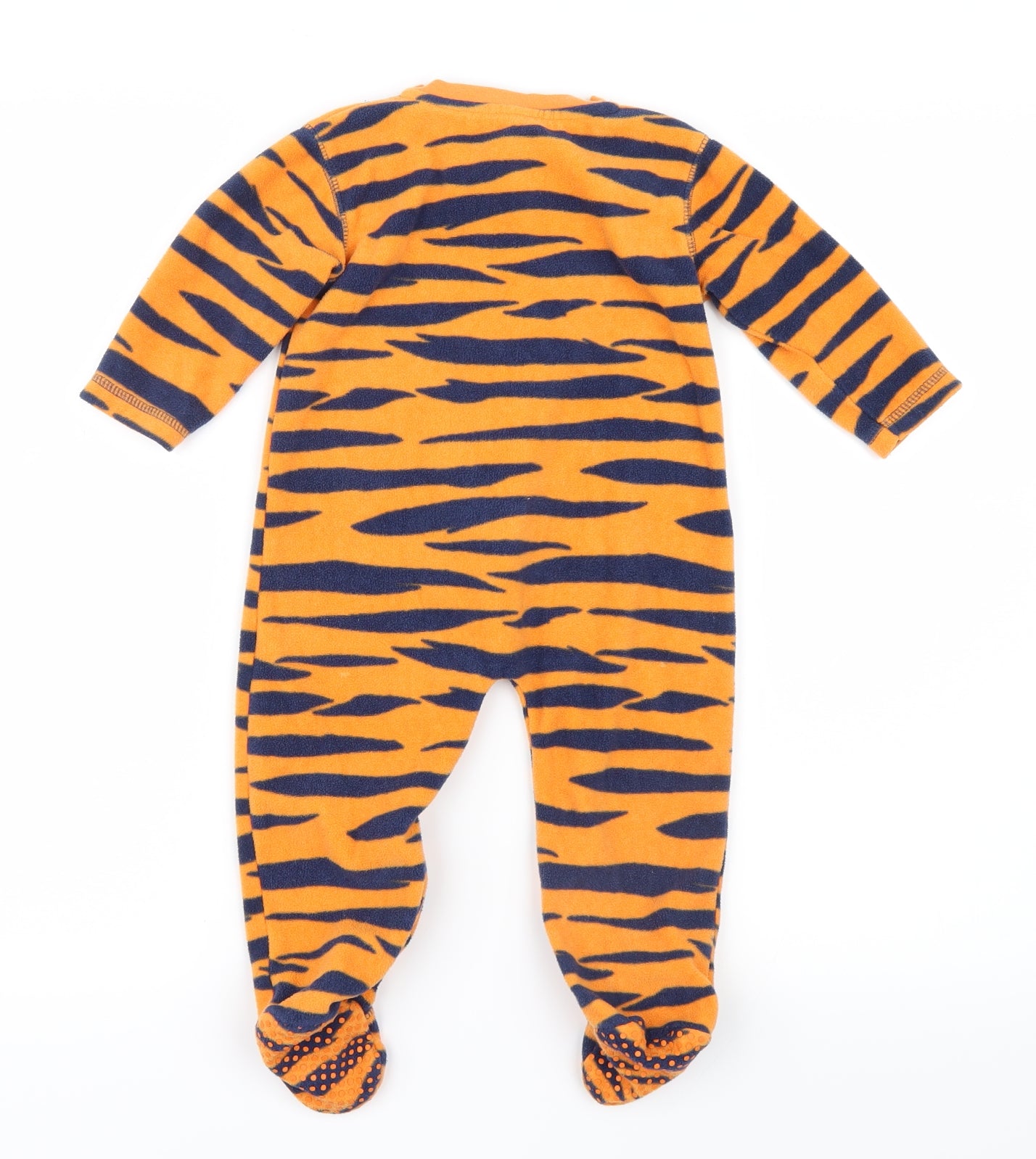 George Boys Orange Animal Print  Babydoll One Piece Size 9-12 Months  - Tigger