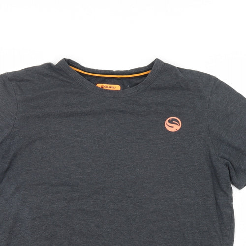 Guru Mens Grey    T-Shirt Size M