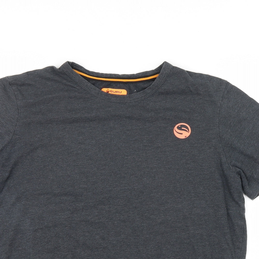 Guru Mens Grey    T-Shirt Size M