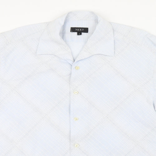 NEXT Mens Blue Geometric   Button-Up Size M