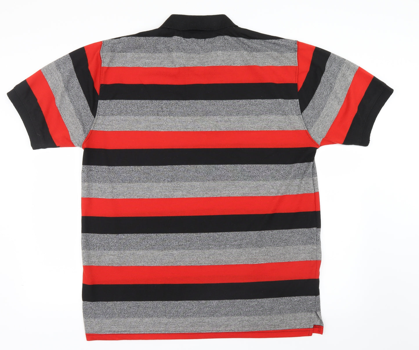 Silver Stone Mens Red Striped   Polo Size XL