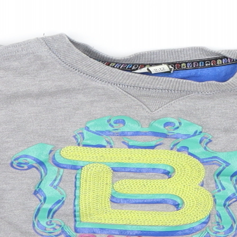 Ted Baker Boys Grey  Knit Pullover Jumper Size 9-12 Months