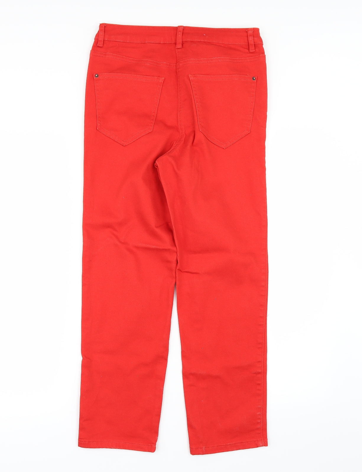 NEXT Womens Red  Denim Cropped Jeans Size 10 L20 in