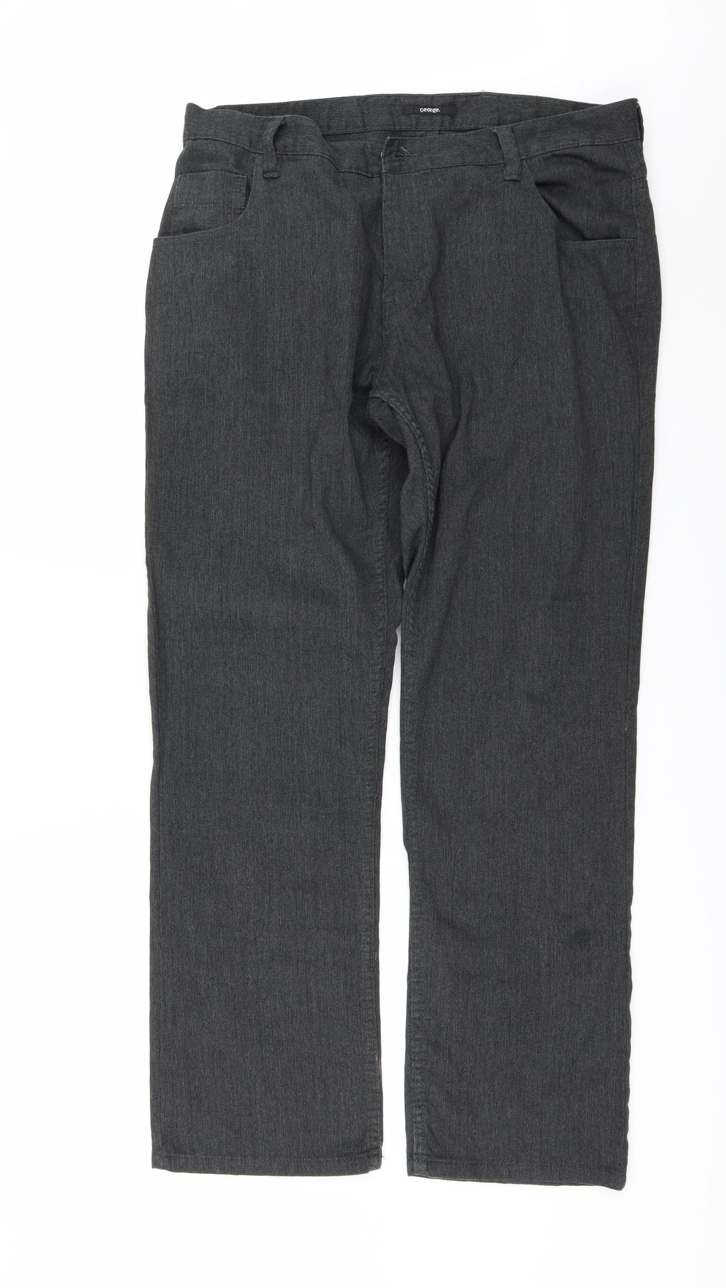 George Mens Grey   Trousers  Size 32 L31 in