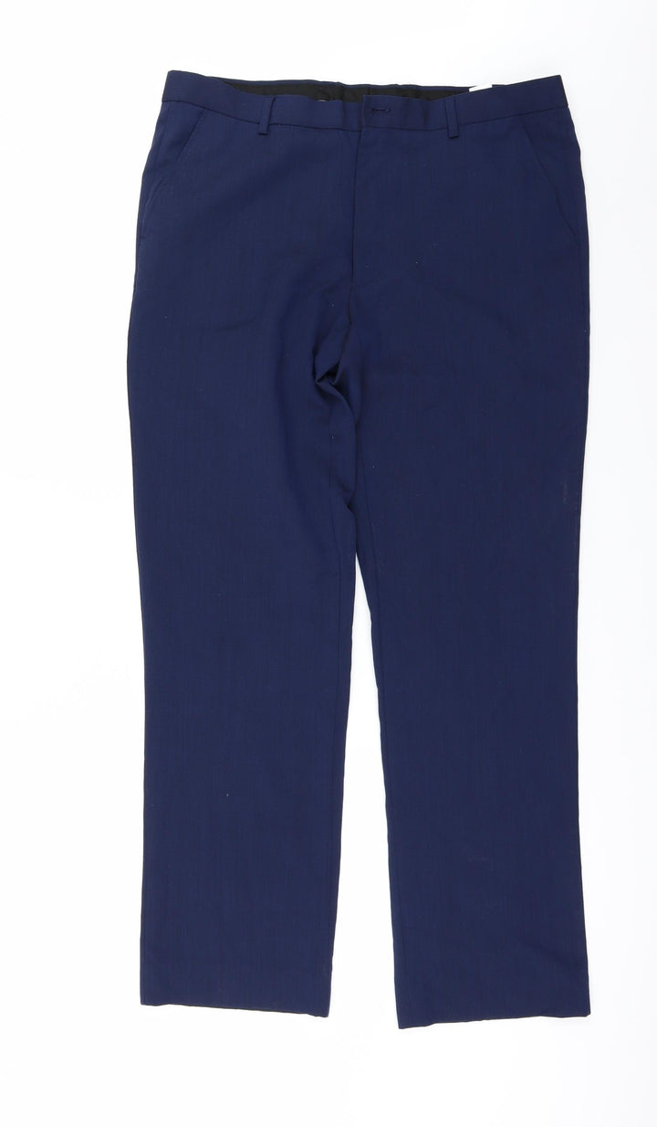 Matalan Mens Blue Trousers Size 34 in L31 in