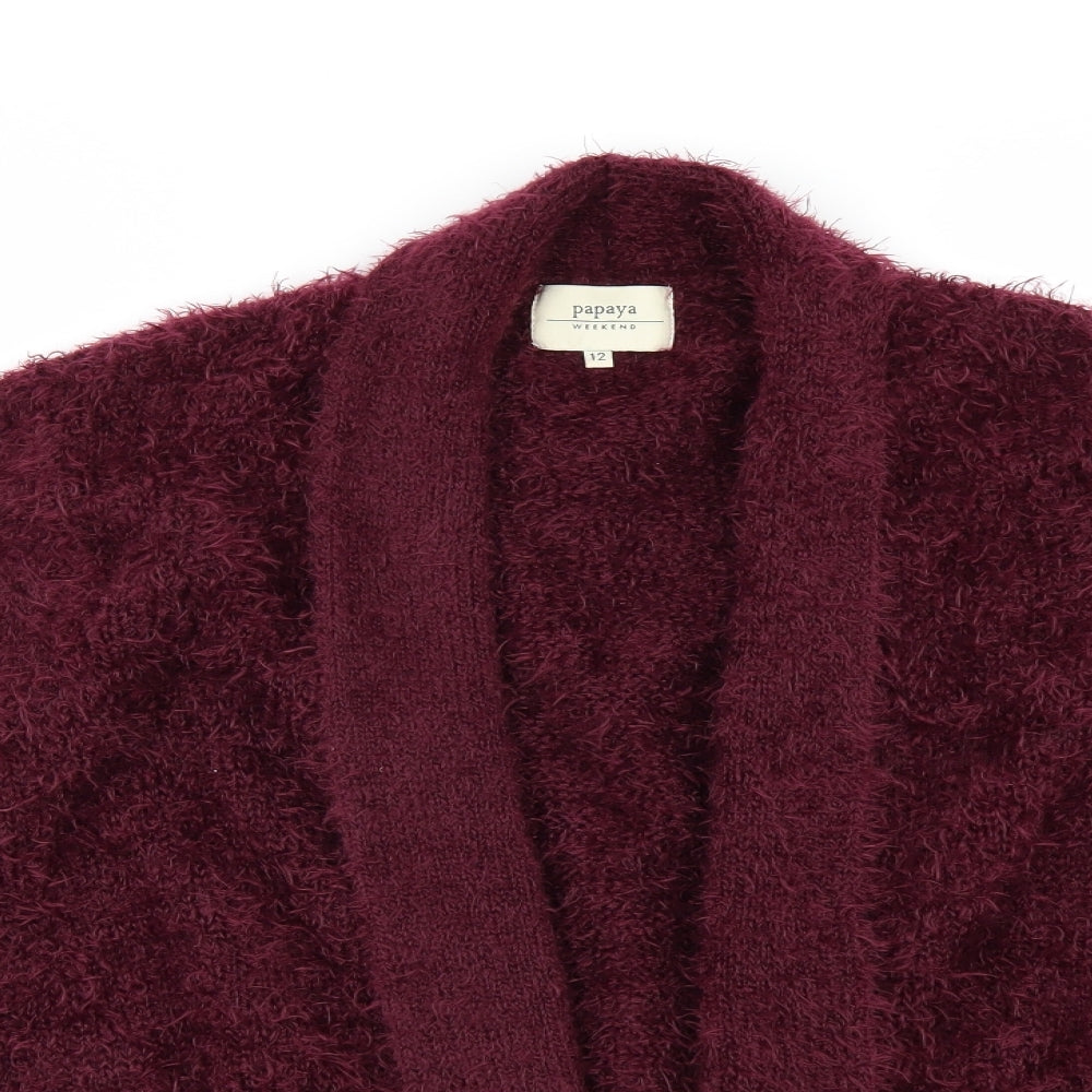 Papaya Womens Red   Cardigan Jumper Size 12