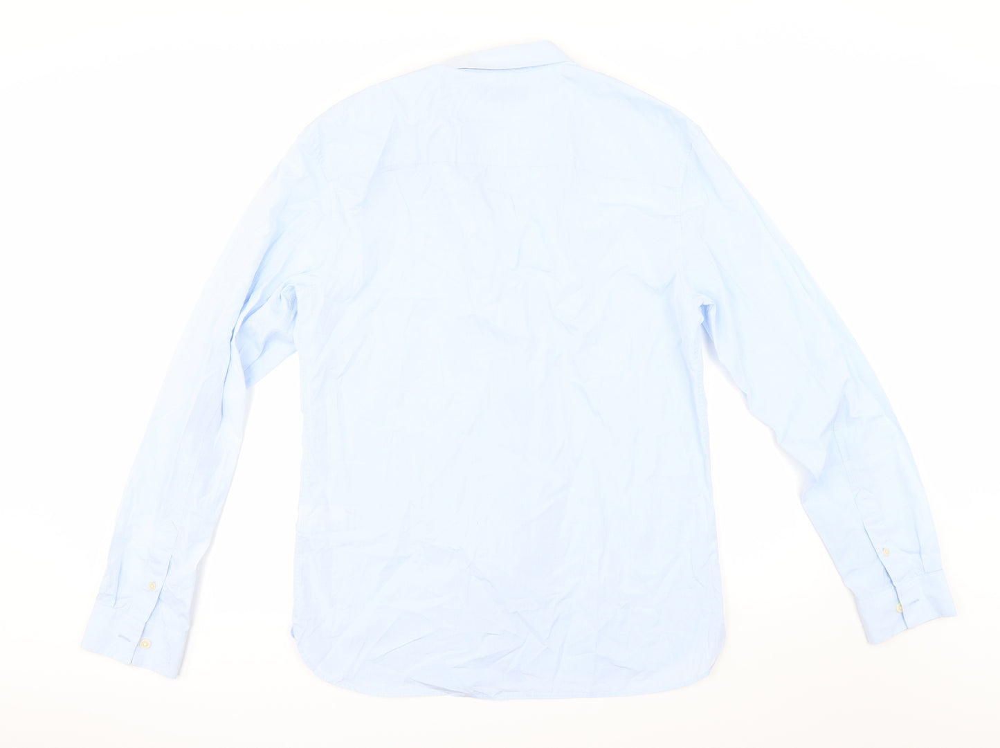 All Saints Mens Blue    Dress Shirt Size M