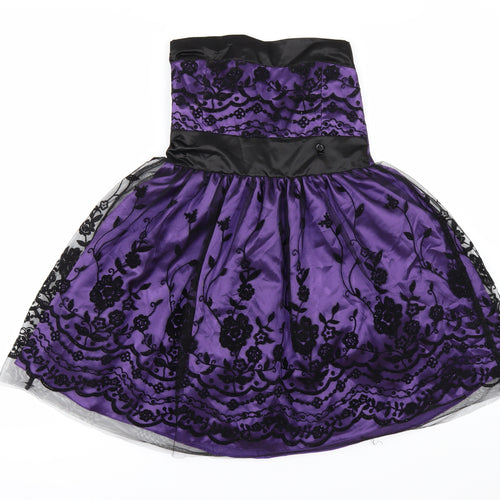 Charms Girls Purple   Ball Gown  Size 13 Years