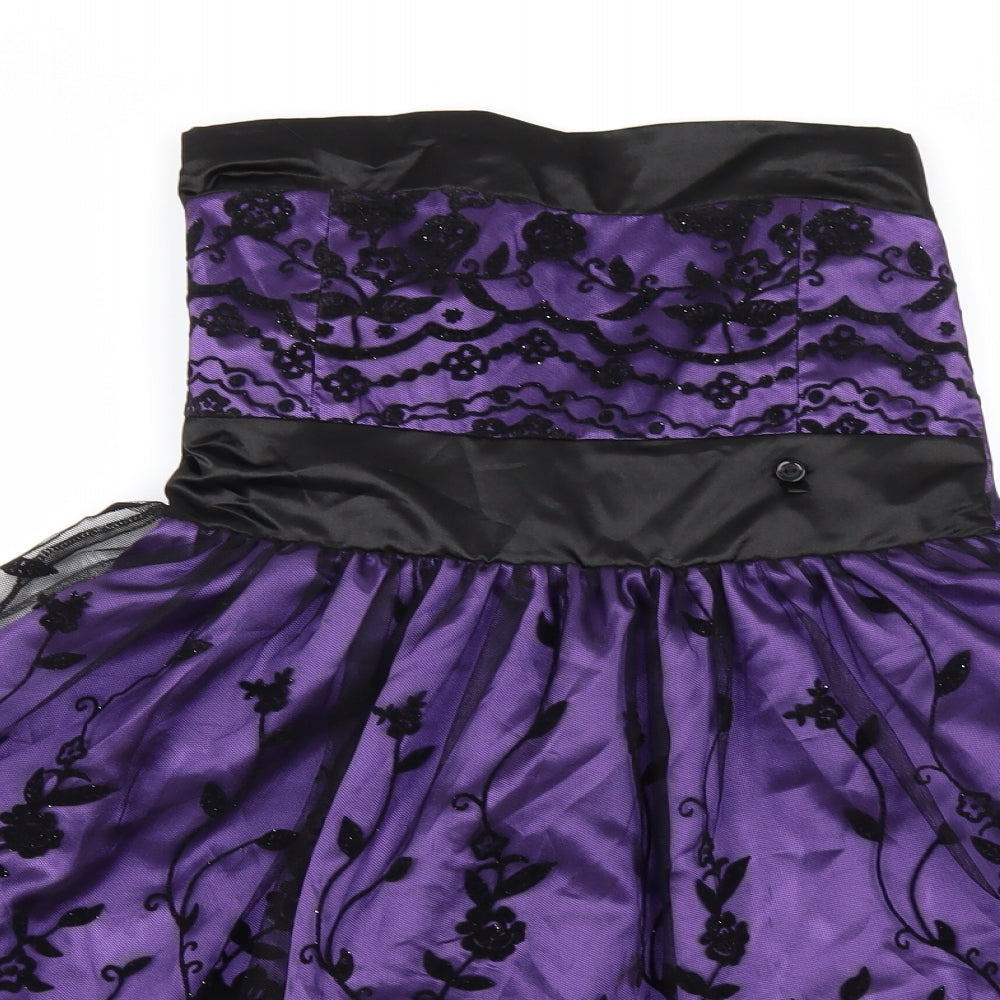 Charms Girls Purple   Ball Gown  Size 13 Years