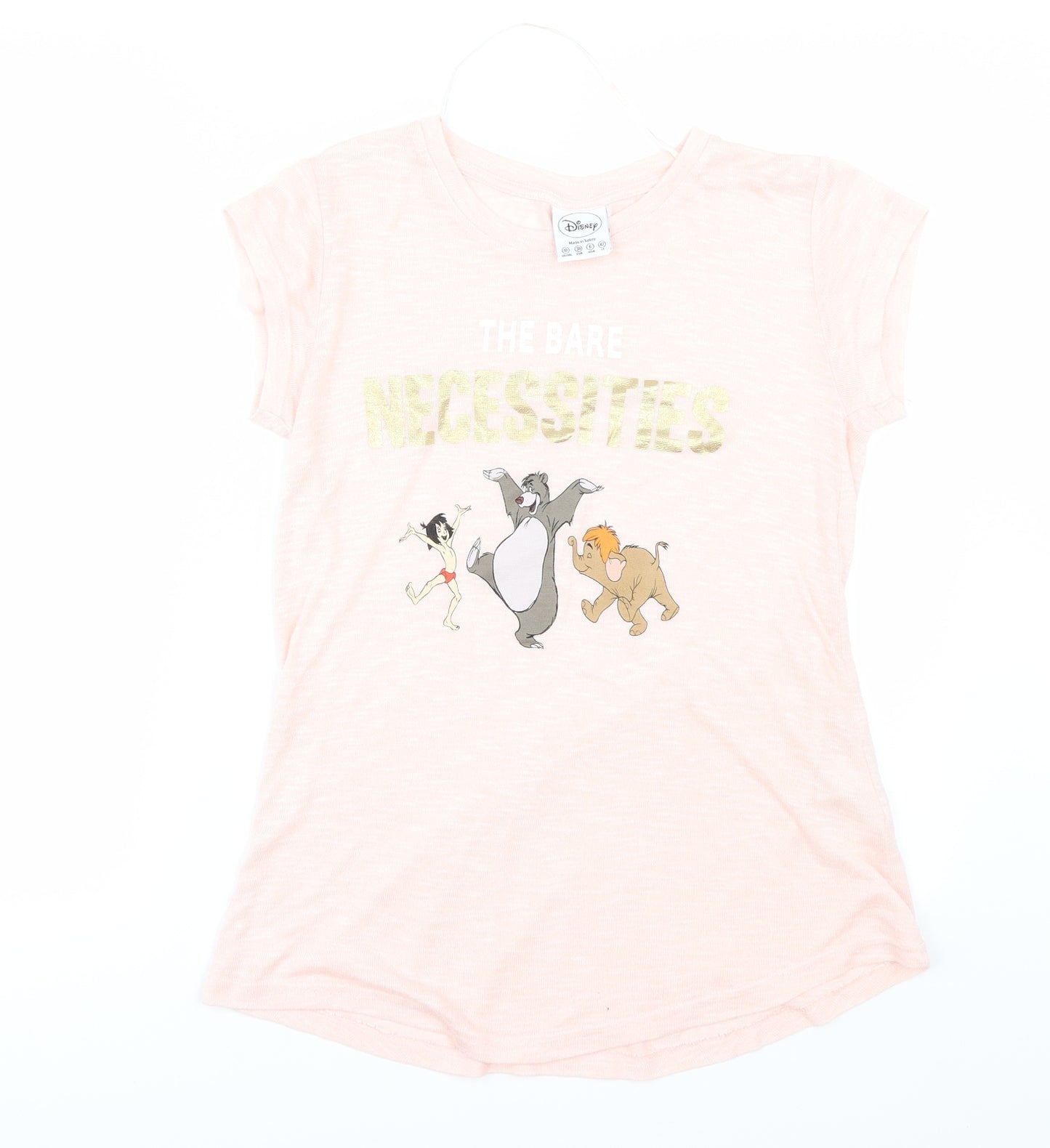 Primark Womens Pink   Basic T-Shirt Size 10  - Disney