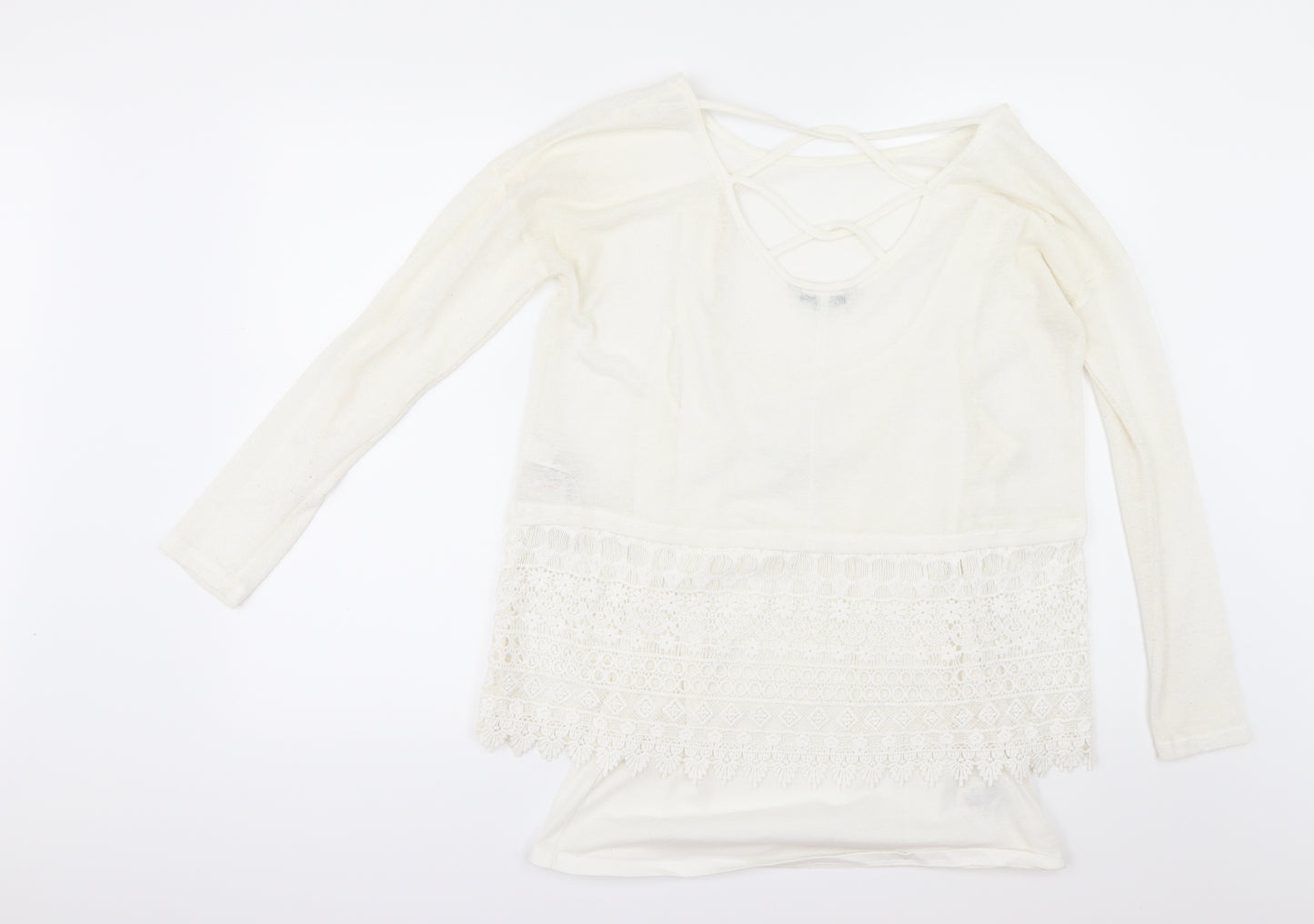 NEXT Womens Ivory   Basic T-Shirt Size 10