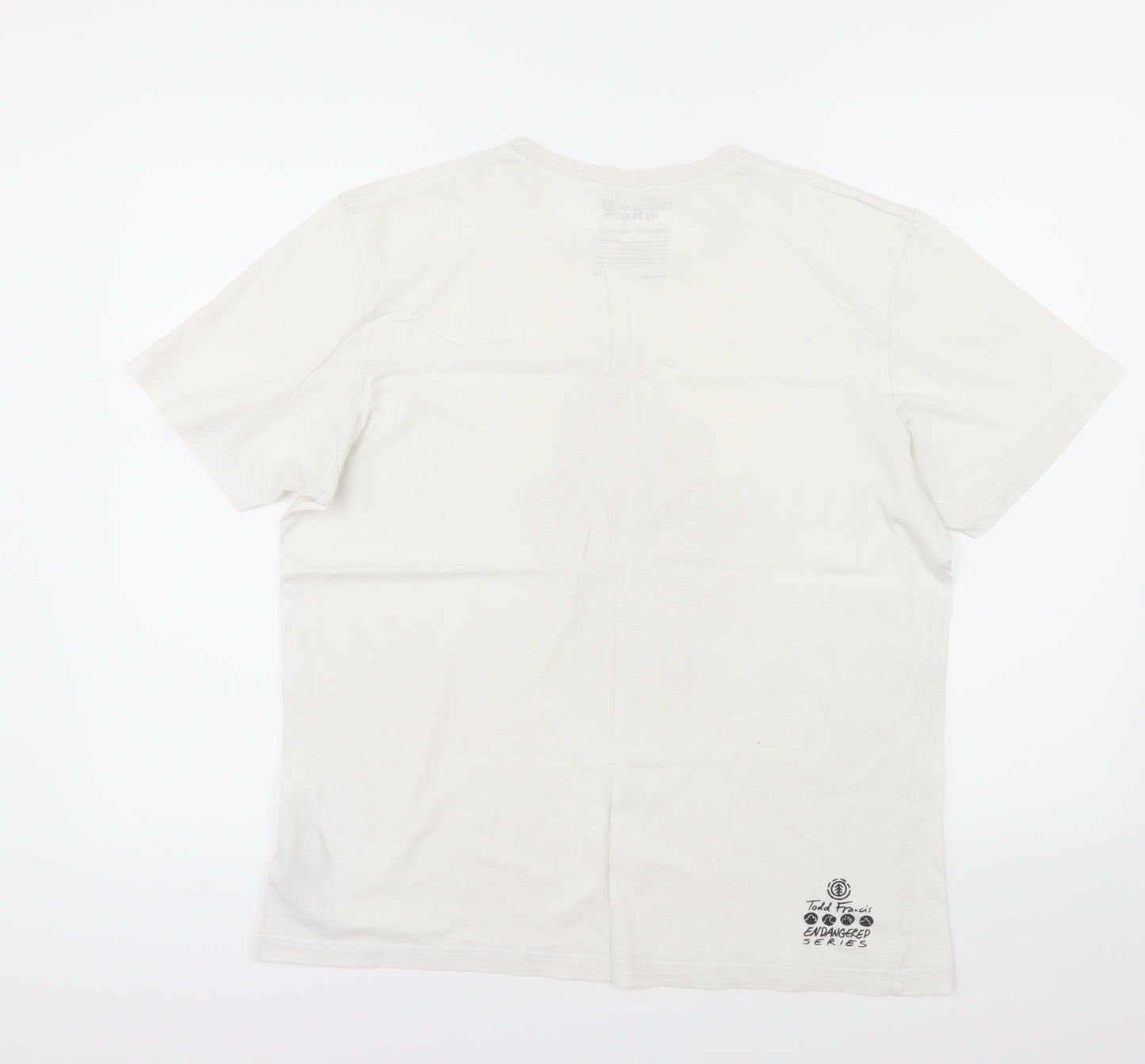 conscious Mens White    T-Shirt Size M