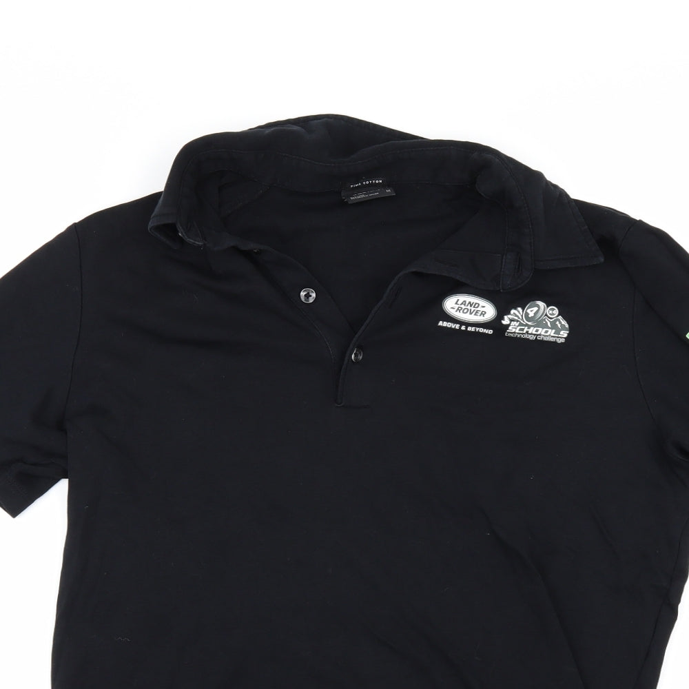 Teejays Mens Black    Polo Size M