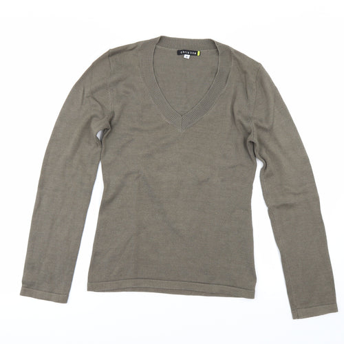 chrisline Womens Beige   Pullover Jumper Size S