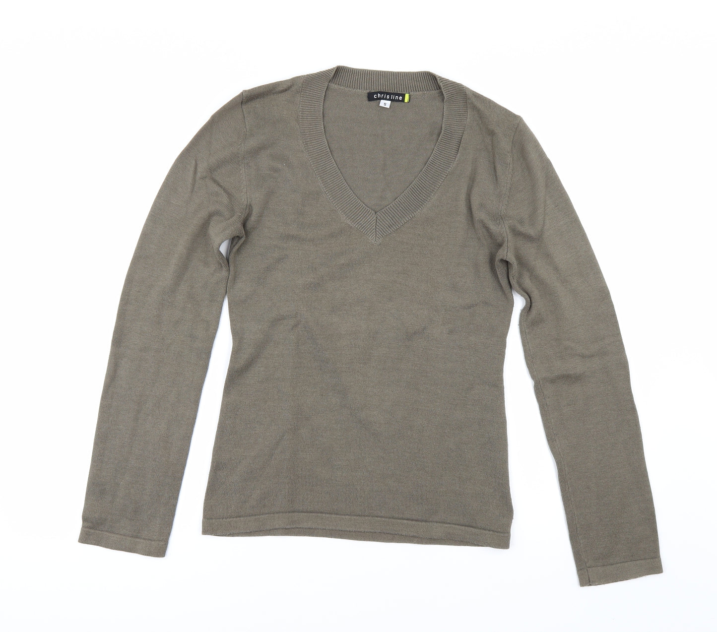 chrisline Womens Beige   Pullover Jumper Size S