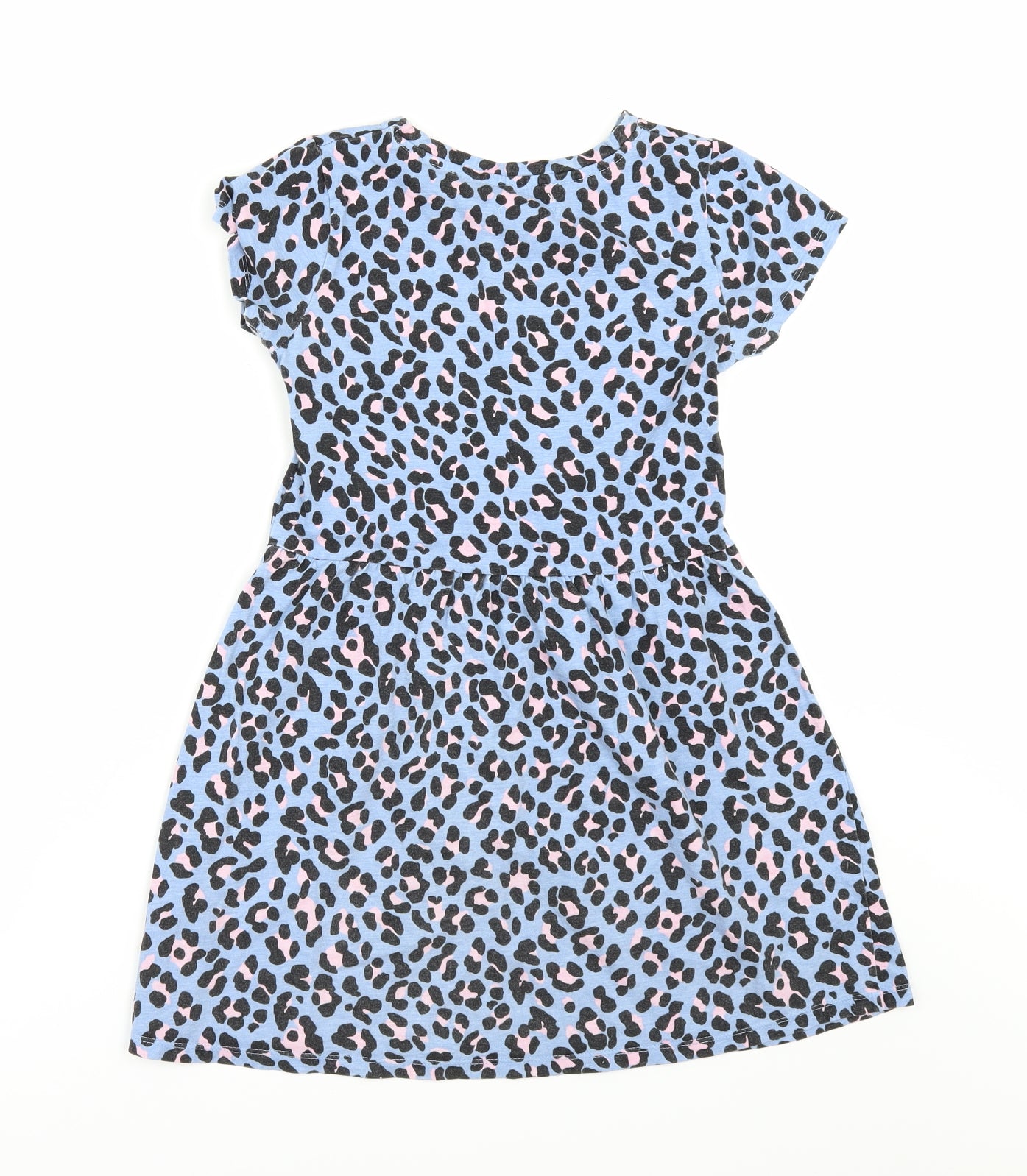 pep&co Girls Black Animal Print  A-Line  Size 8-9 Years