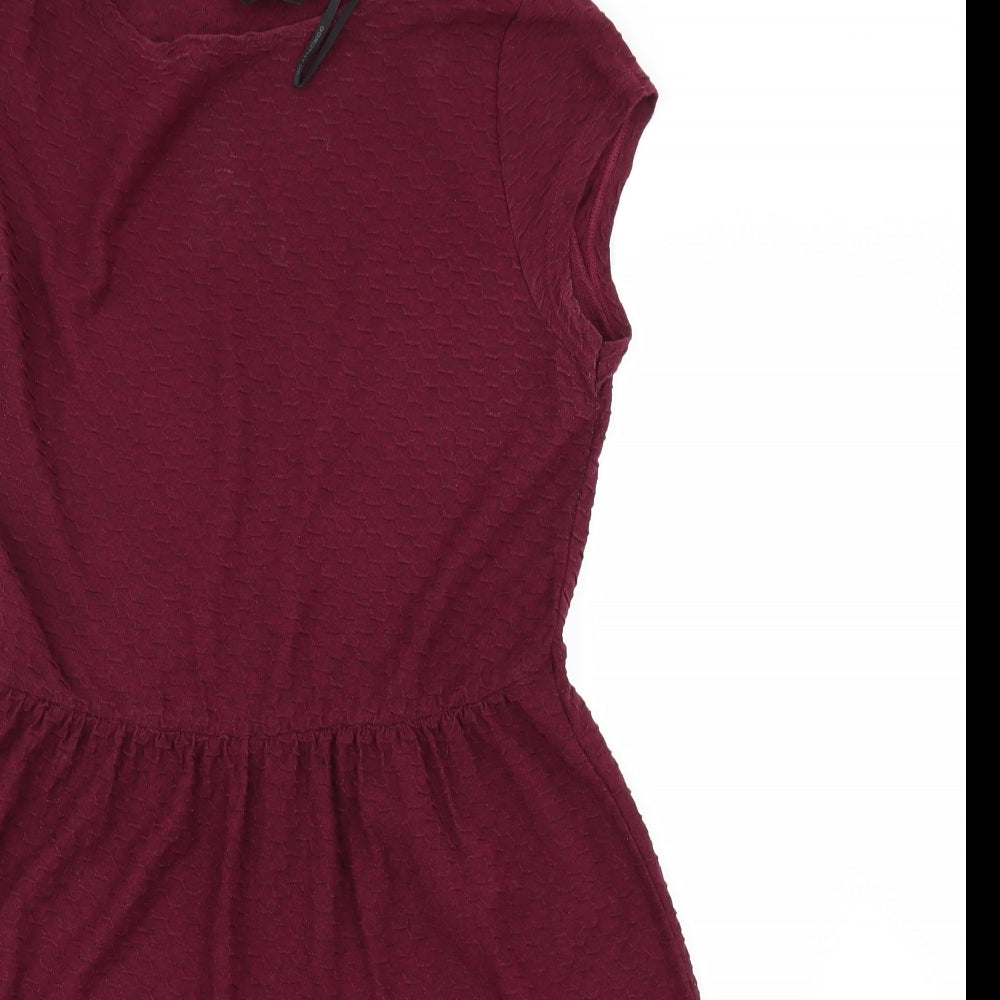 Dorothy Perkins Womens Red   Skater Dress  Size 14