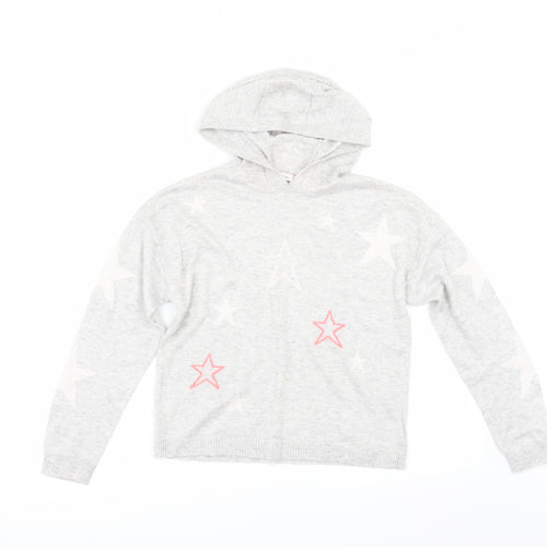 NEXT Girls Grey   Pullover Jumper Size 11 Years