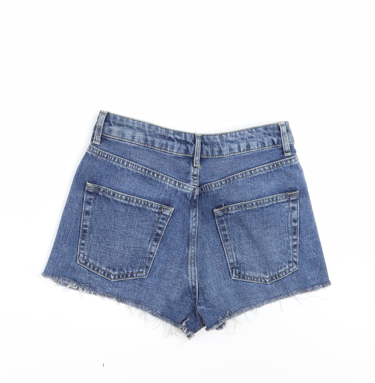 TOPS Womens Blue  Denim Hot Pants Shorts Size 8