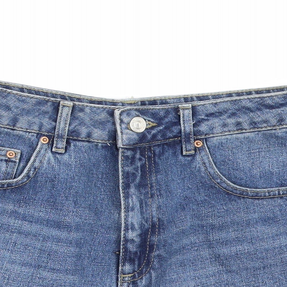 TOPS Womens Blue  Denim Hot Pants Shorts Size 8