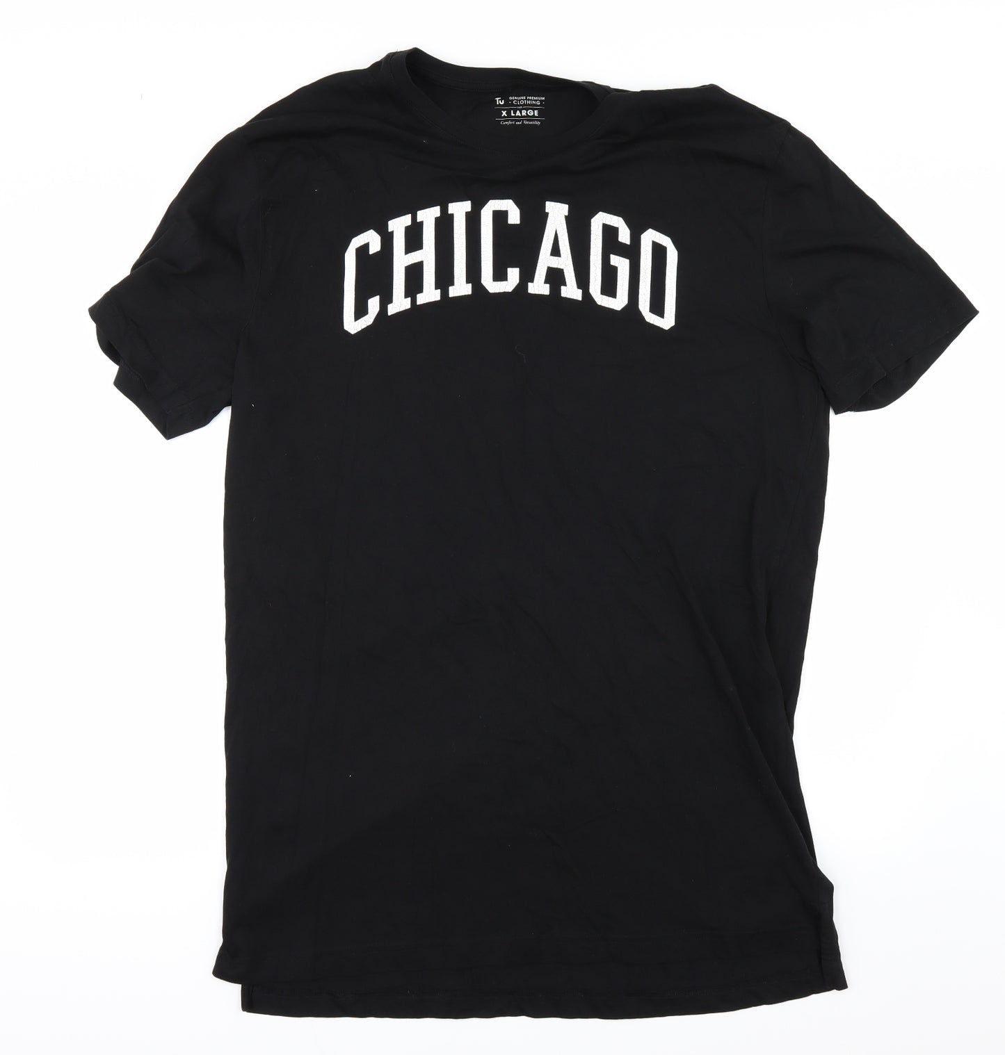 TU Womens Black   Basic T-Shirt Size XL