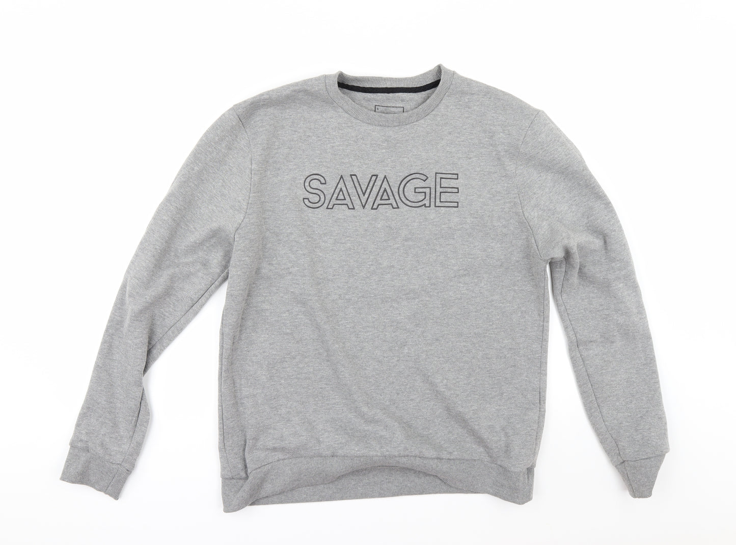 Carbon Womens Grey   Pullover Sweatshirt Size L