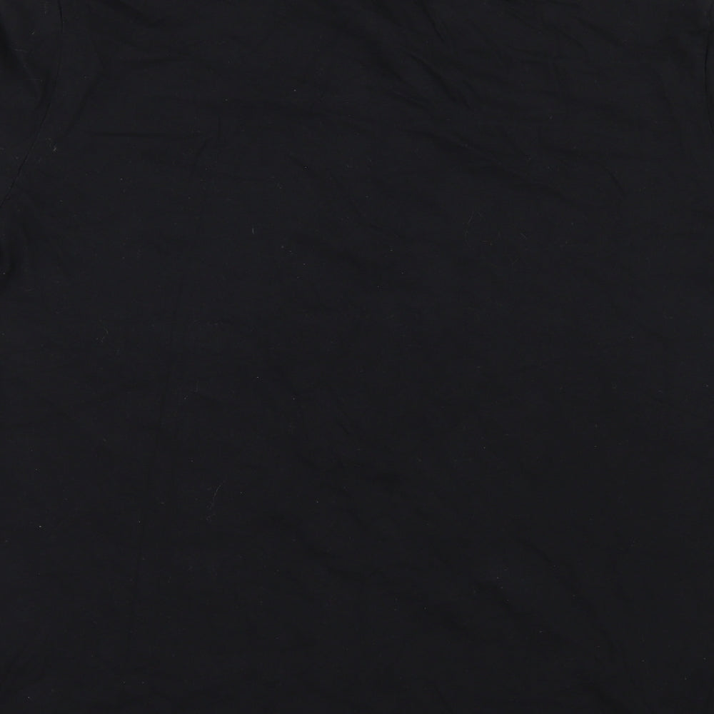 TU Mens Black    T-Shirt Size L  - CHRISMTAS