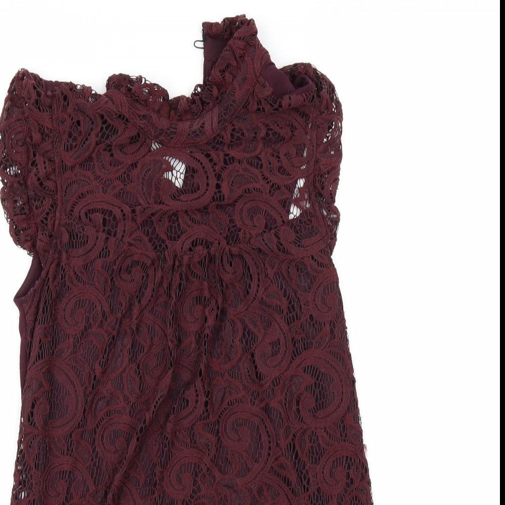 F&F Womens Red   Tunic T-Shirt Size 6