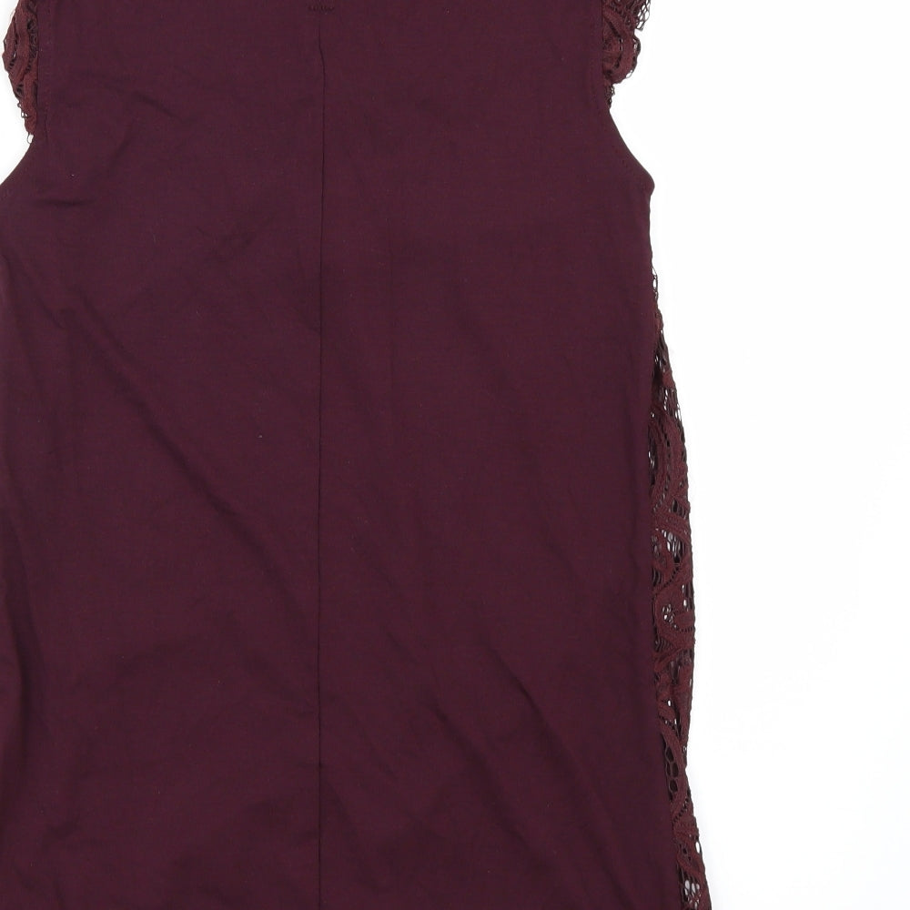 F&F Womens Red   Tunic T-Shirt Size 6