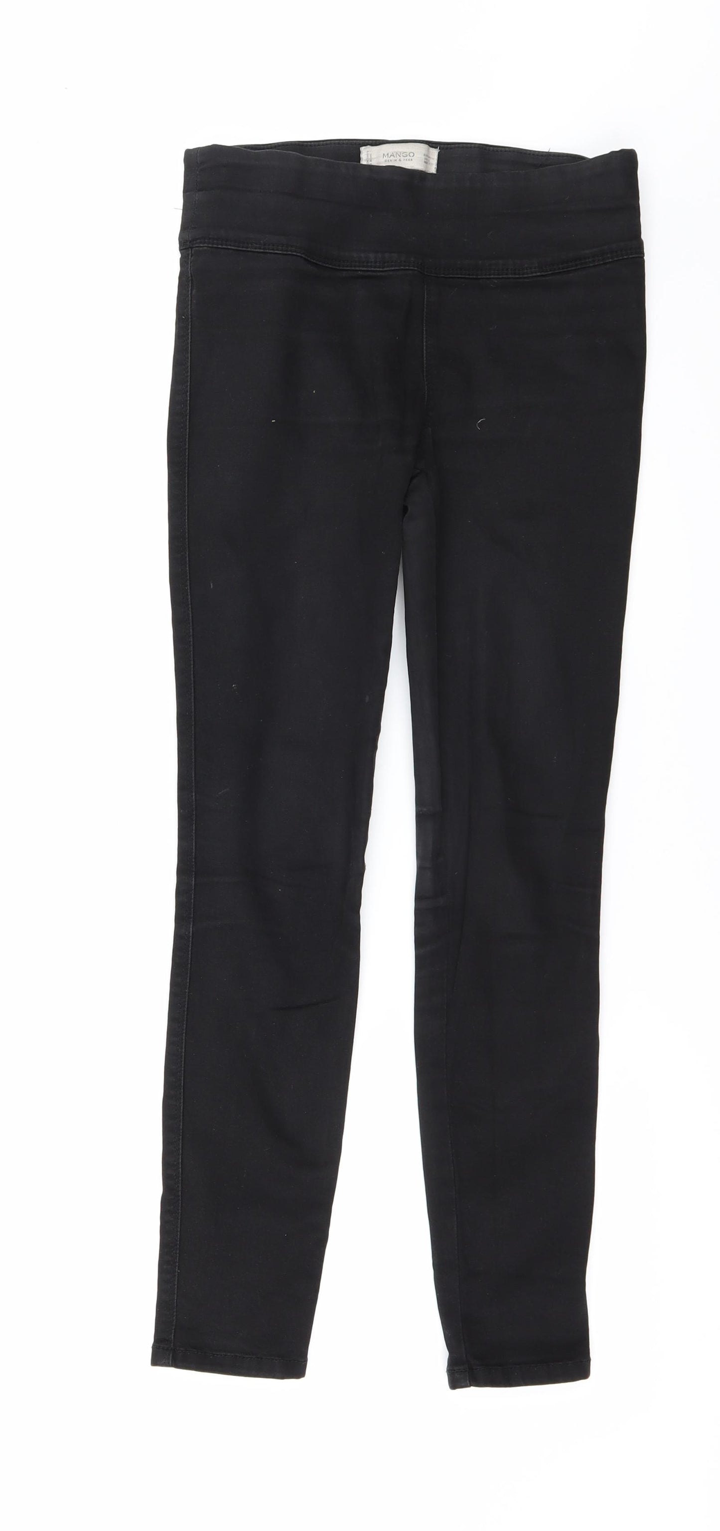 Mango Womens Black  Denim Skinny Jeans Size 4 L26 in