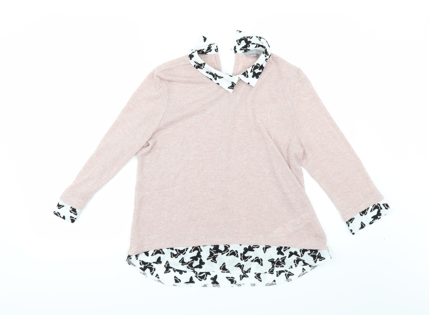 Dorothy Perkins Womens Pink   Pullover Jumper Size 12